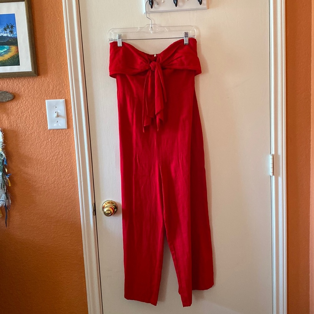 Gypsies & Moondust🌙 red linen jumper ❤️‍🔥